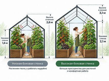 Какого размера выбрать теплицу?