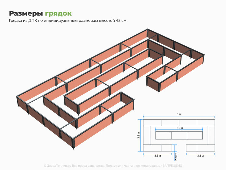 Нестандартные размеры и формы грядок