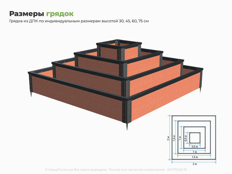 Нестандартные размеры и формы грядок