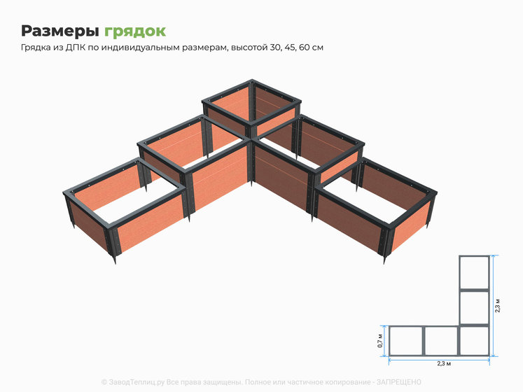 Нестандартные размеры и формы грядок