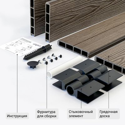 Грядки из ДПК высотой 60 см